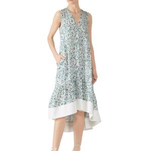 3.1 phillip lim stitched hem high low dress size 4 viscose C6